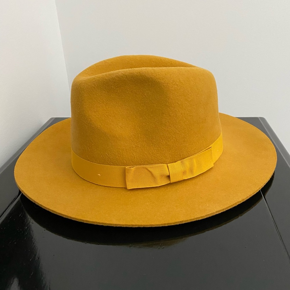 Mustard Wide Brim Hat